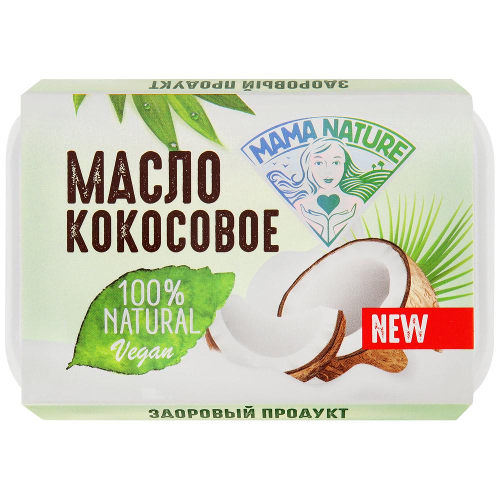 Масло Mama Nature кокосовое натуральное рафинированное, 200 гр., пластиковый контейнер