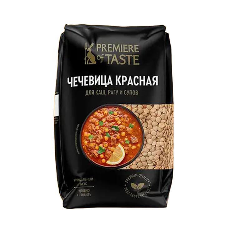 Чечевица Premiere of Taste красная колотая 450 гр., флоу-пак