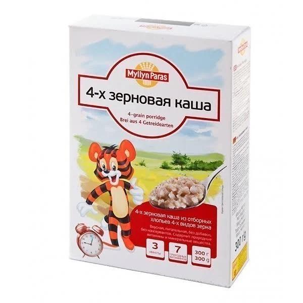 Каша Myllyn Paras четырехзерновая 300 гр., картон