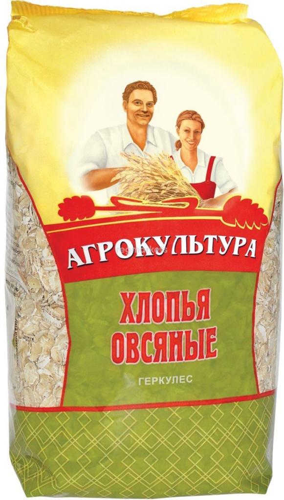 Геркулес Агрокультура Хлопья овсяные 400 гр., флоу-пак