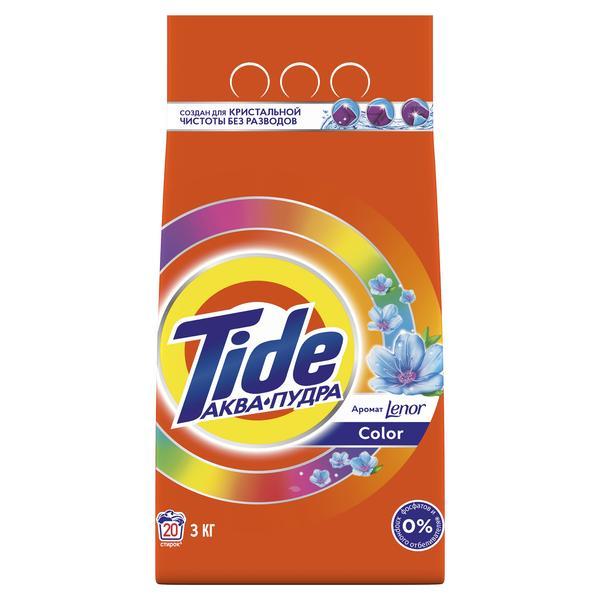 Стиральный порошок Tide Color Lenor автомат для цветного белья 3 кг., флоу-пак