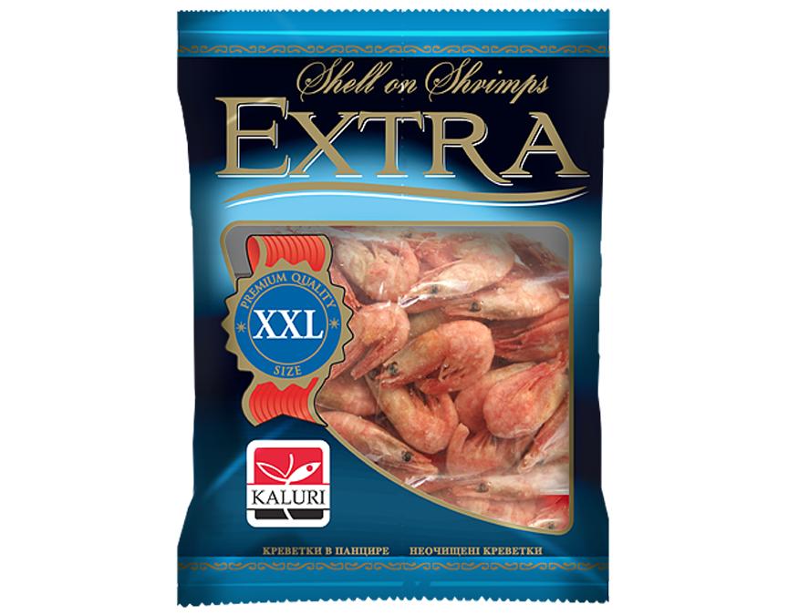 Креветки Kaluri gold extra 50/70 4 кг., флоу-пак