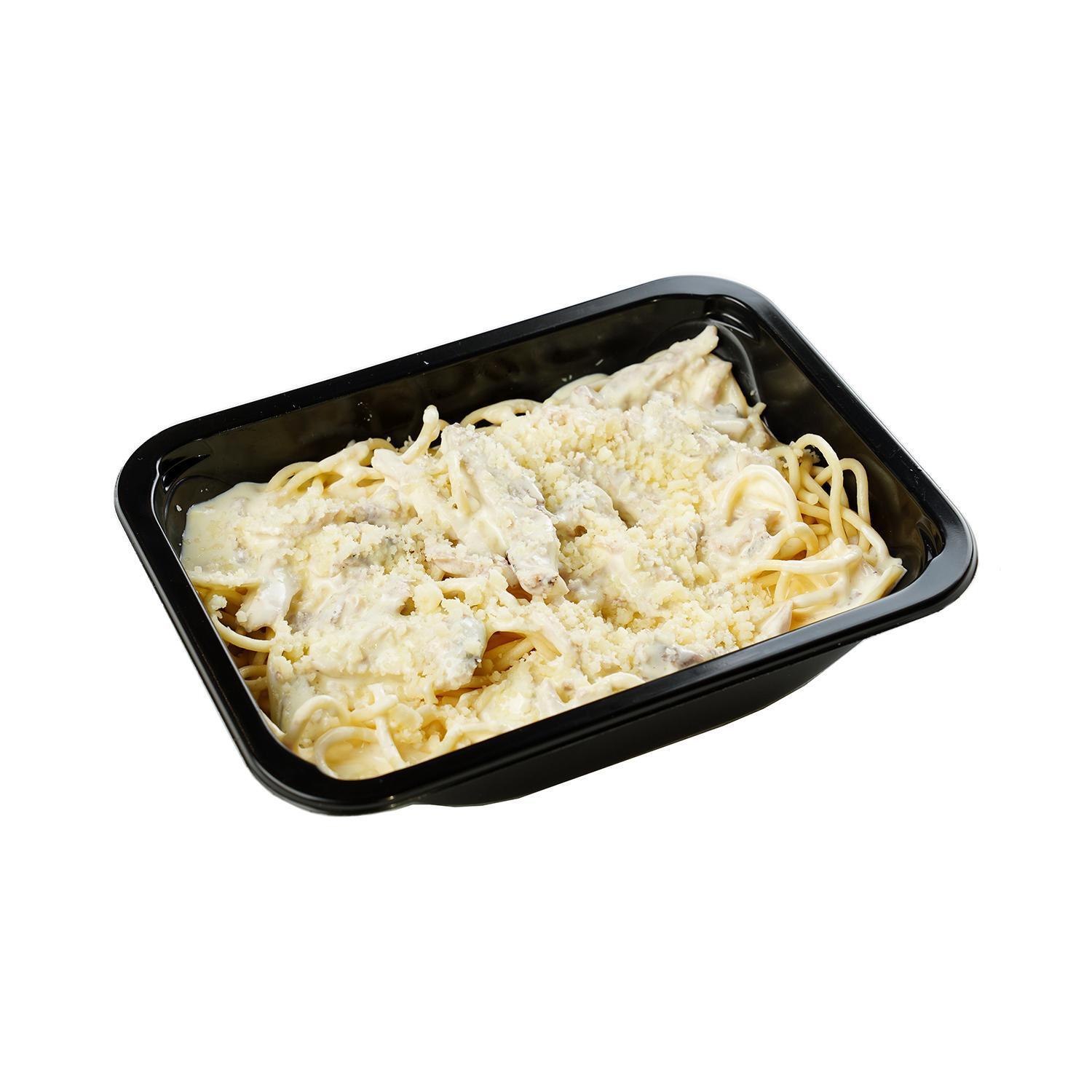 Спагетти Qummy карбонара с копченым цыпленком с/м 230 гр., пластиковый контейнер