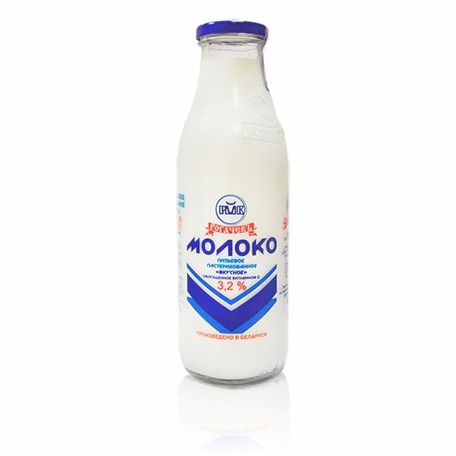 Молоко 3,2% Рогачевъ, 900 мл., стекло