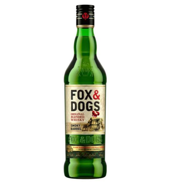 Виски купажированный Fox & Dogs Smoky Barrel 40% Россия 500 мл., стекло