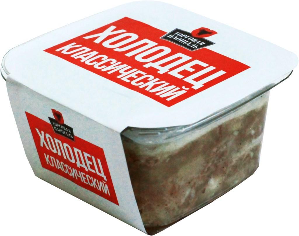 Холодец Торговая площадь классический 180 гр., пластиковая упаковка