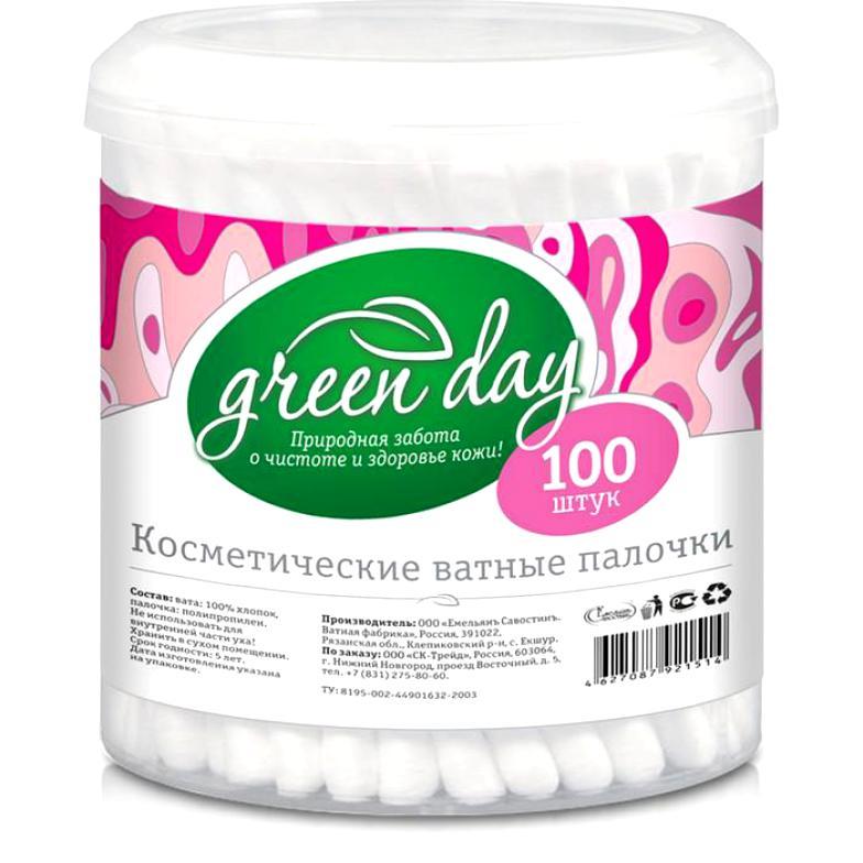 Ватные палочки Green Day 100 шт.