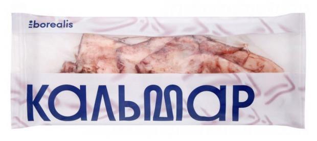 Кальмар Borealis командорский тушка с/м 650 гр., пакет