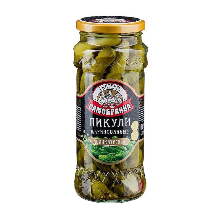 Пикули Скатерть-Самобранка маринованные Деликатесные, 550 гр., стекло