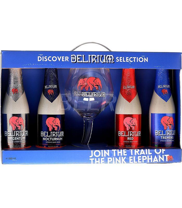 Пивной набор Huyghe Delirium Selection, 330 мл., стекло