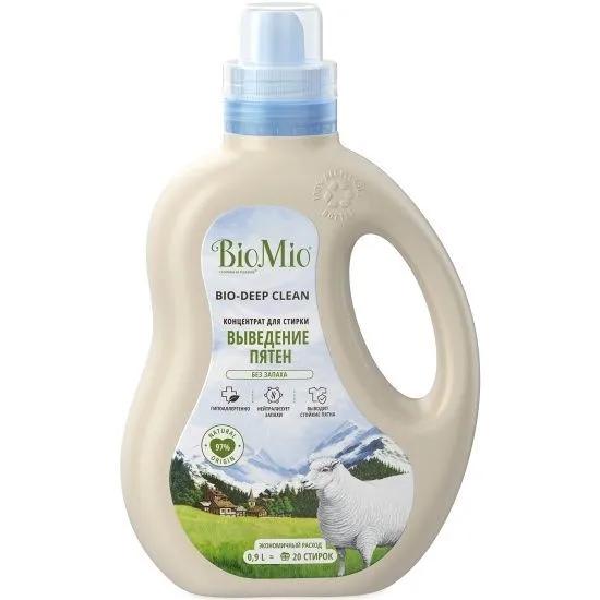 Гель и пятновыводитель для белья Bio Mio Bio Gel Laundry 2 в 1 900 мл., ПЭТ