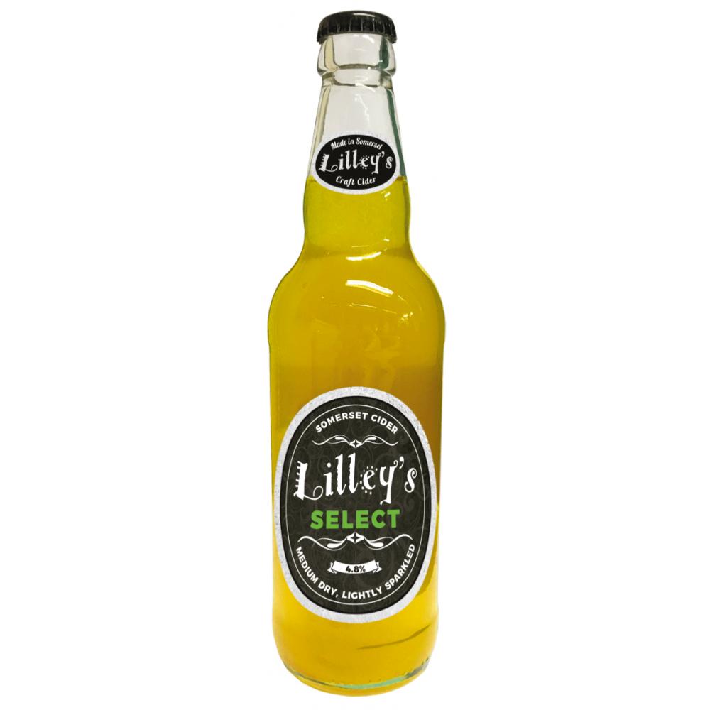 Cидр яблочный полусухой 4,8% Lilley's Cider Selest, 500 мл., стекло