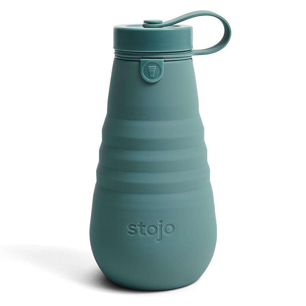 Бутылка складная Stojo Eucalyptus силиконовая 590 мл., картон