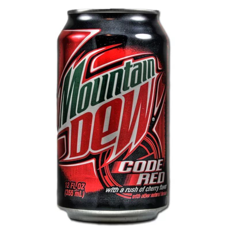 Напиток газированный Mountain Dew Code Red 355 мл., ж/б