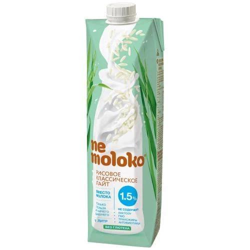 Напиток рисовый Nemoloko классический лайт обогащённый витаминами и минеральными веществами 1 л., тетра-пак