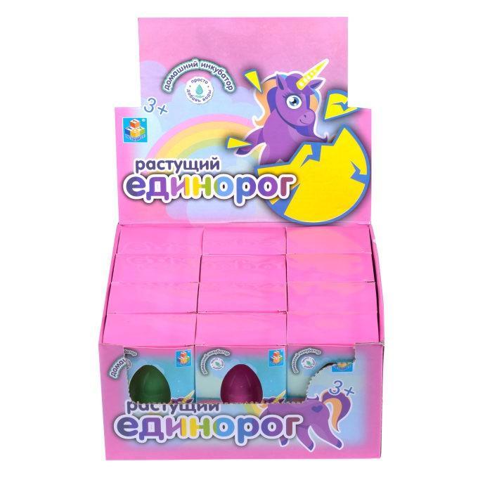 Игрушка 1Toy домашний инкубатор, яйцо с растущим Единорогом, картон