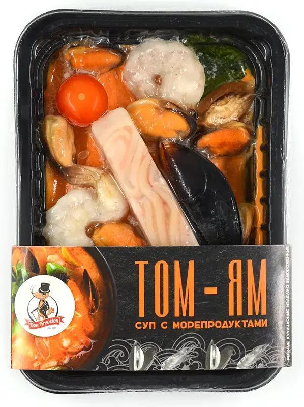 Суп Don Kreveton Том Ям с морепродуктами с/м 190 гр., лоток