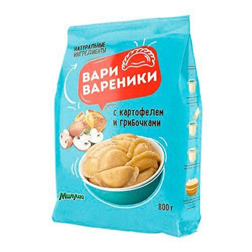 Вареники Вари вареники с картофелем и белыми грибами 450 гр., флоу-пак
