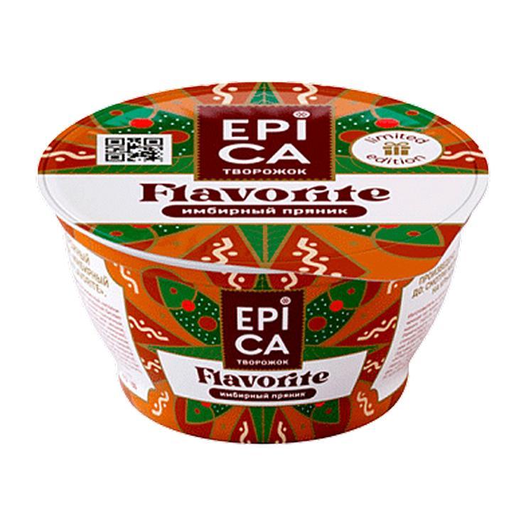 Десерт EPICA Flavorite творожный имбирный пряник 7,5% 130 гр., стакан