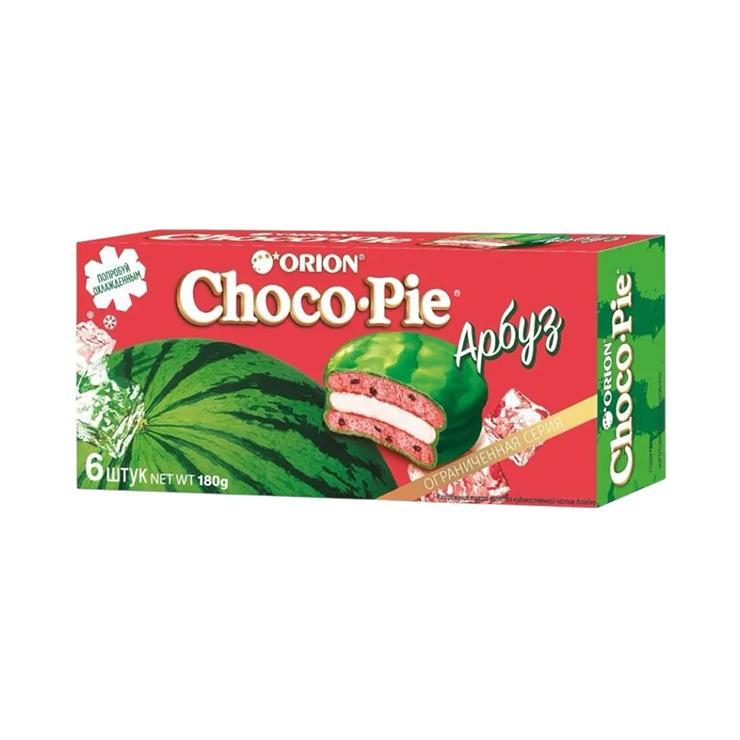 Печенье Choco Pie orion арбуз 6 штук 180 гр., картон