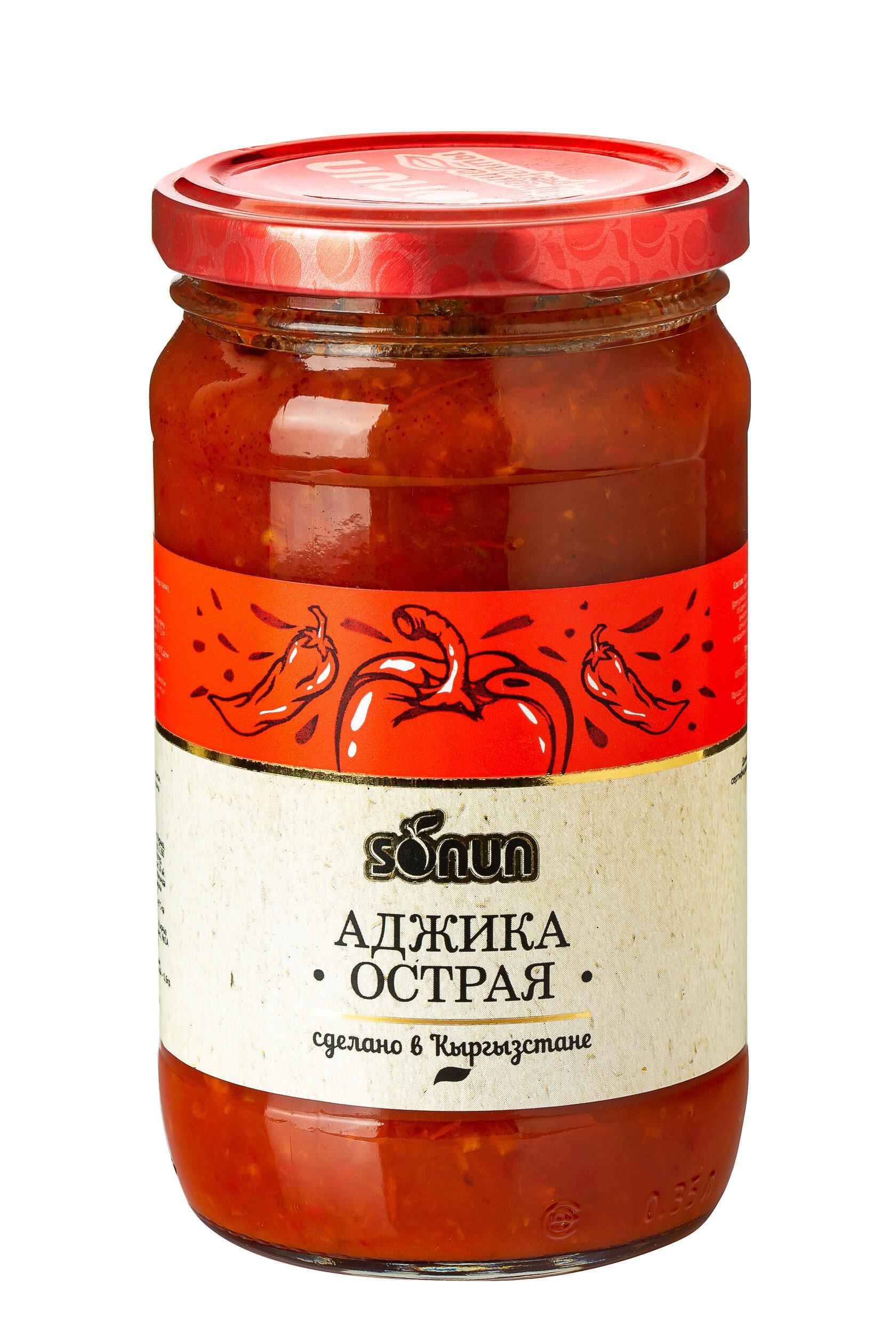 Аджика Sonun острая 350 мл., стекло