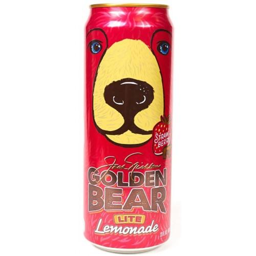 Чай холодный Arizona Golden Bear Lite Lemonade клубника США 680 мл., ж/б