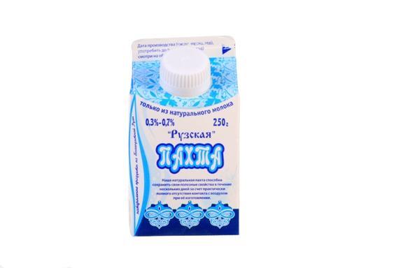 Пахта Рузская, Рузское молоко, 250 гр., блок