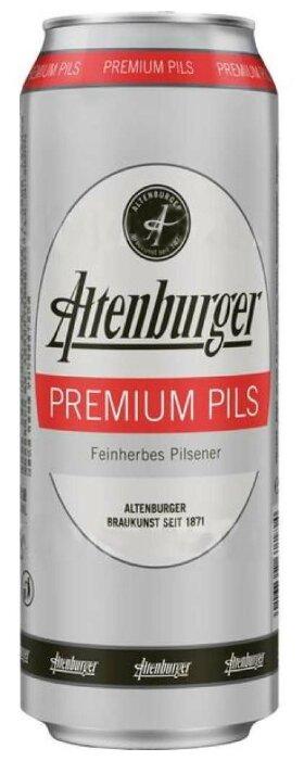 Пиво Altenburger Schwarzes темное пастеризованное фильтрованное 4,9% 500 мл., стекло