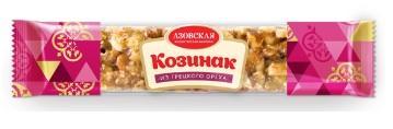 Батончик Азовская КФ козинак из грецкого ореха 60 гр., флоу-пак