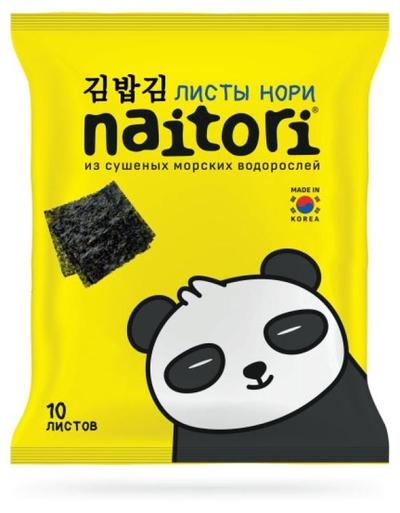 Чипсы нори Naitori листы Суши-нори из морских водорослей 25 гр., флоу-пак