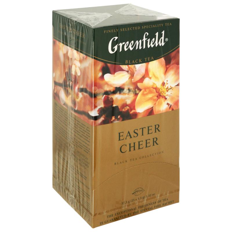 Чай Greenfield Easter Cheer черный ароматизированный 25 пакетиков, 37.5 гр., картон
