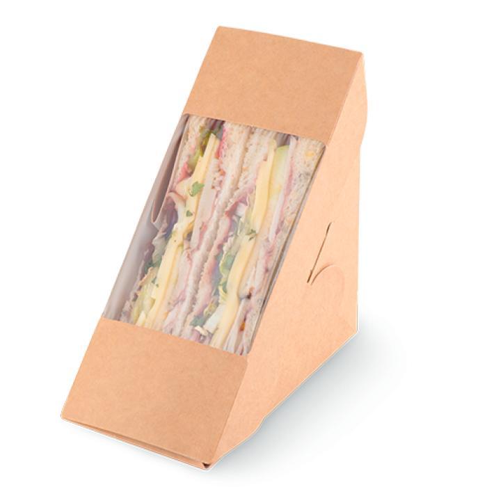 Контейнер OSQ Sandwich бумажный 70 130 х 130 х 70 мм., картон