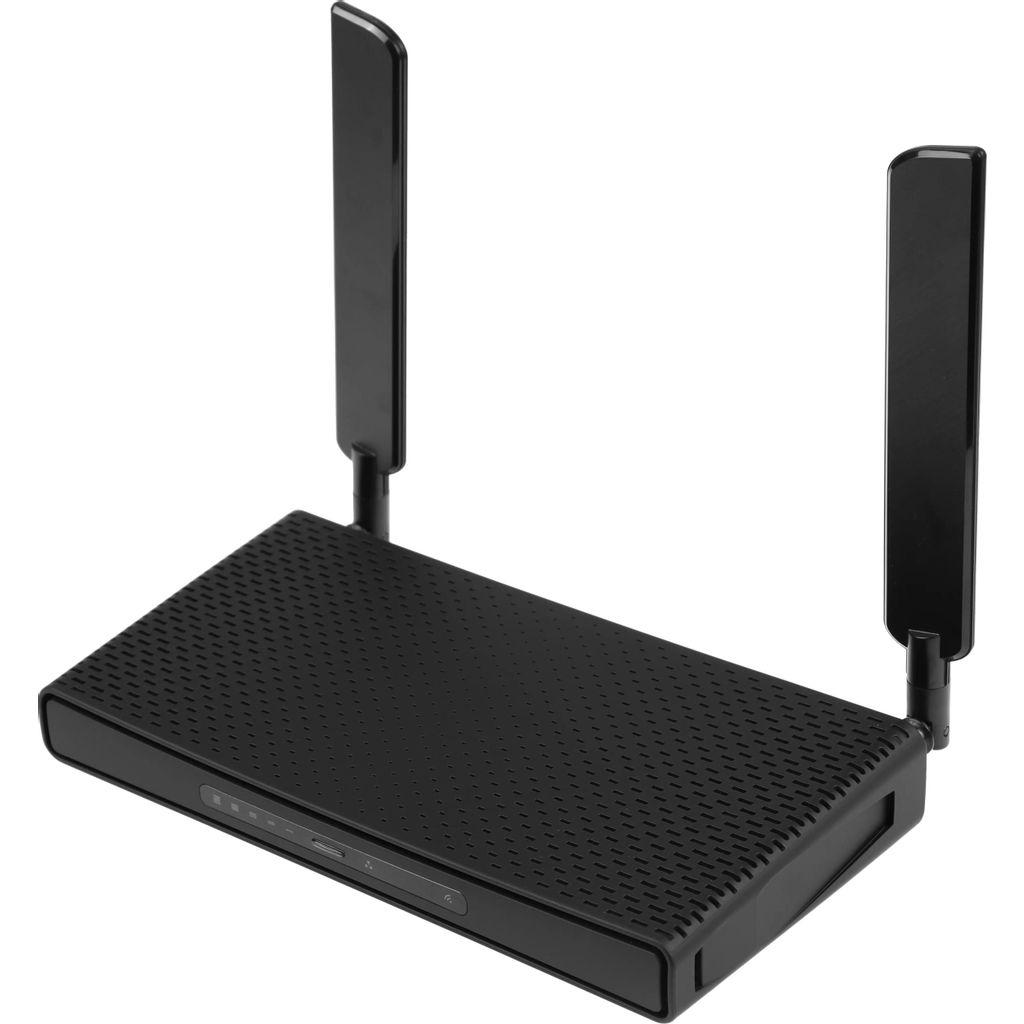 Wi-Fi роутер MIKROTIK hAP ax3, Wi-Fi 6, AX1800, 2.4/5ГГц, 4 LAN, 1xUSB, черный [c53uig+5hpaxd2hpaxd]