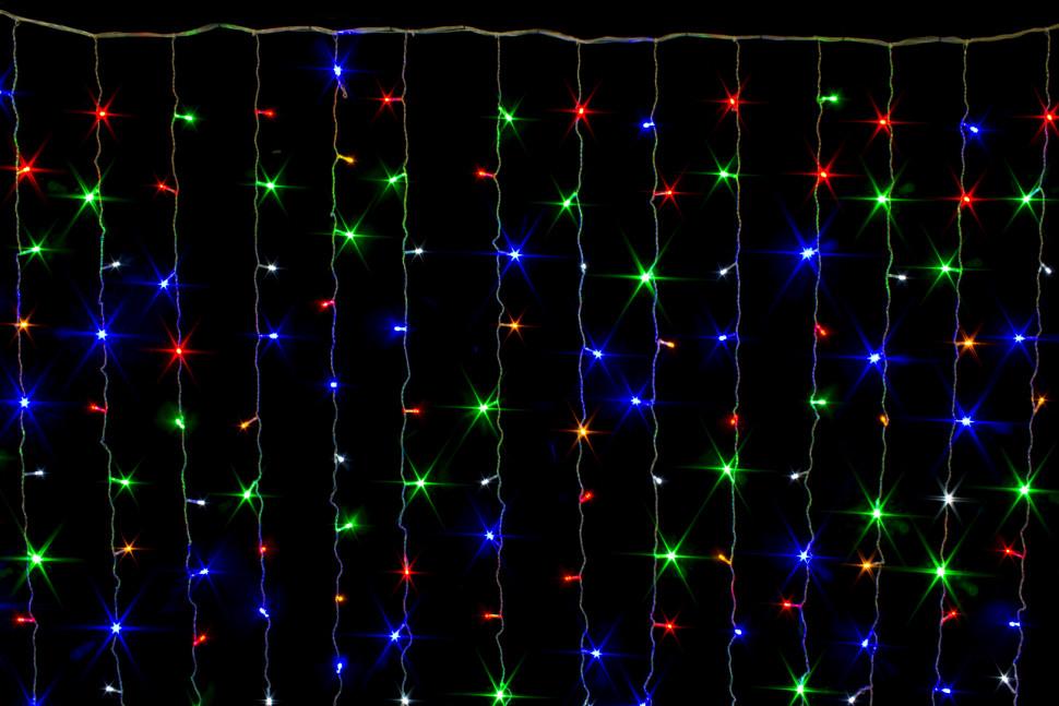Гирлянда штора Мастер Связи 600 LED (3*3м) цветная