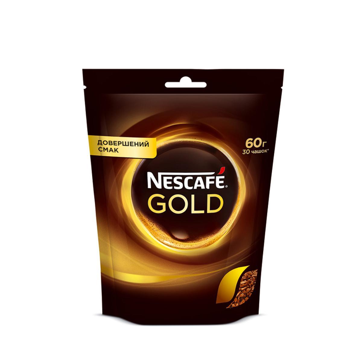 Кофе Nescafe Gold 60 гр., дой-пак
