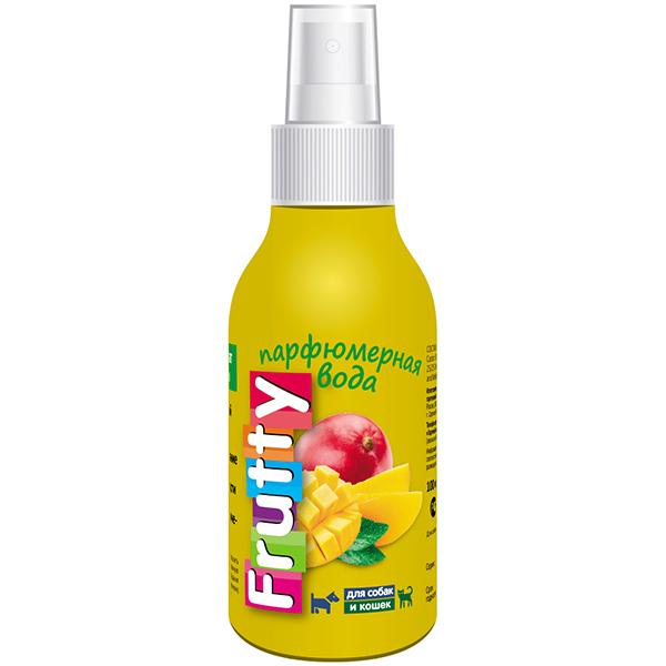 Парфюмированная вода Frutty для собак и кошек Манго 100 мл., флакон с дозатором