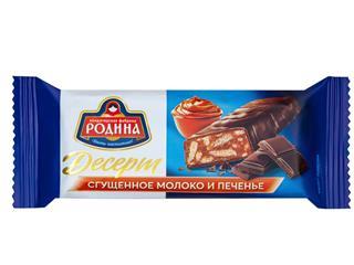 Батончик Родина Сгущеное молоко и печенье 40 гр., флоу-пак