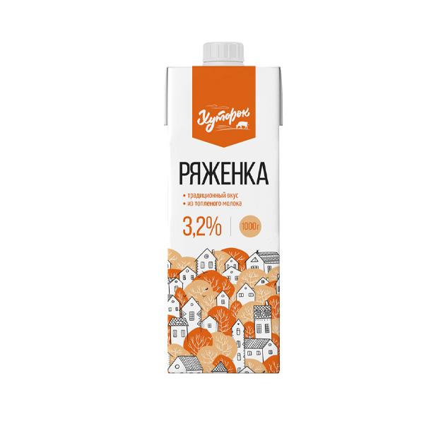 Ряженка Хуторок 3,2% 430 гр., тетра-пак