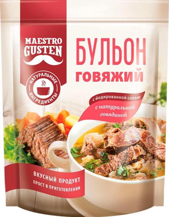 Бульон Maestro Gusten говяжий 90 гр., дой-пак