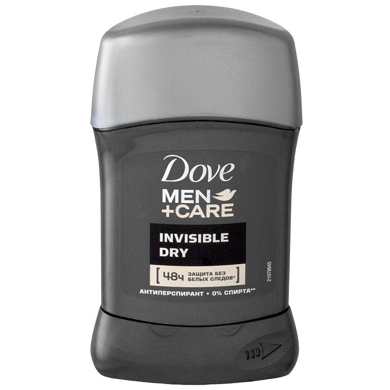 Антиперспирант Dove Men + Care Invisible dry Защита без белых следов карандаш 50 мл., пластик
