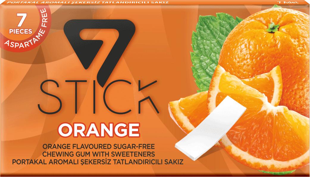 Жевательная резинка 7 STICK Апельсин 14,5 гр., обертка