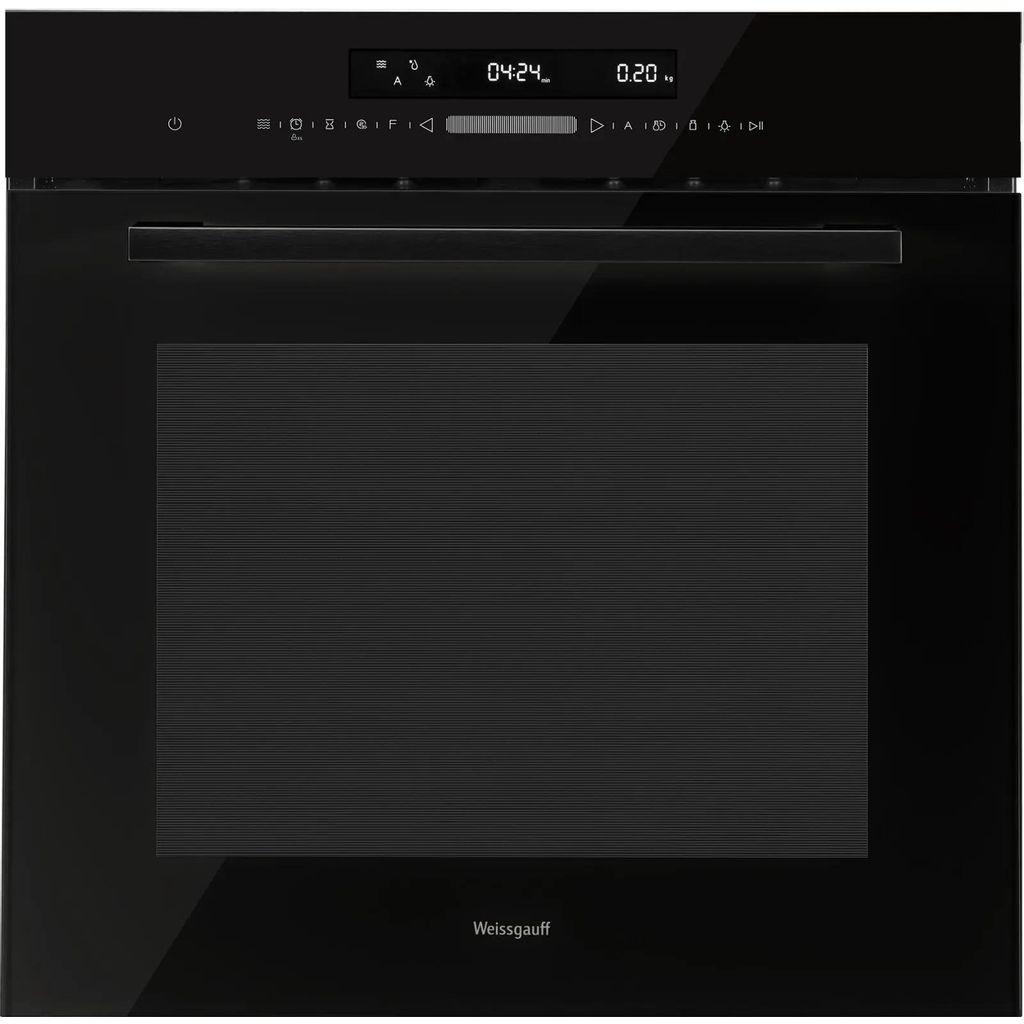 Духовой шкаф электрический WEISSGAUFF EOM 991 SB Black Edition, 72л, дверца с 3 стеклами, черный
