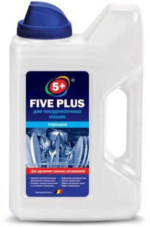 Порошок для посудомоечных машин, Five Plus 1,25 кг., пластиковая бутылка
