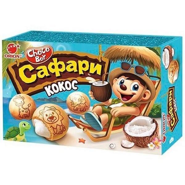 Печенье Choco Boy Safari Кокос 39 гр., картон