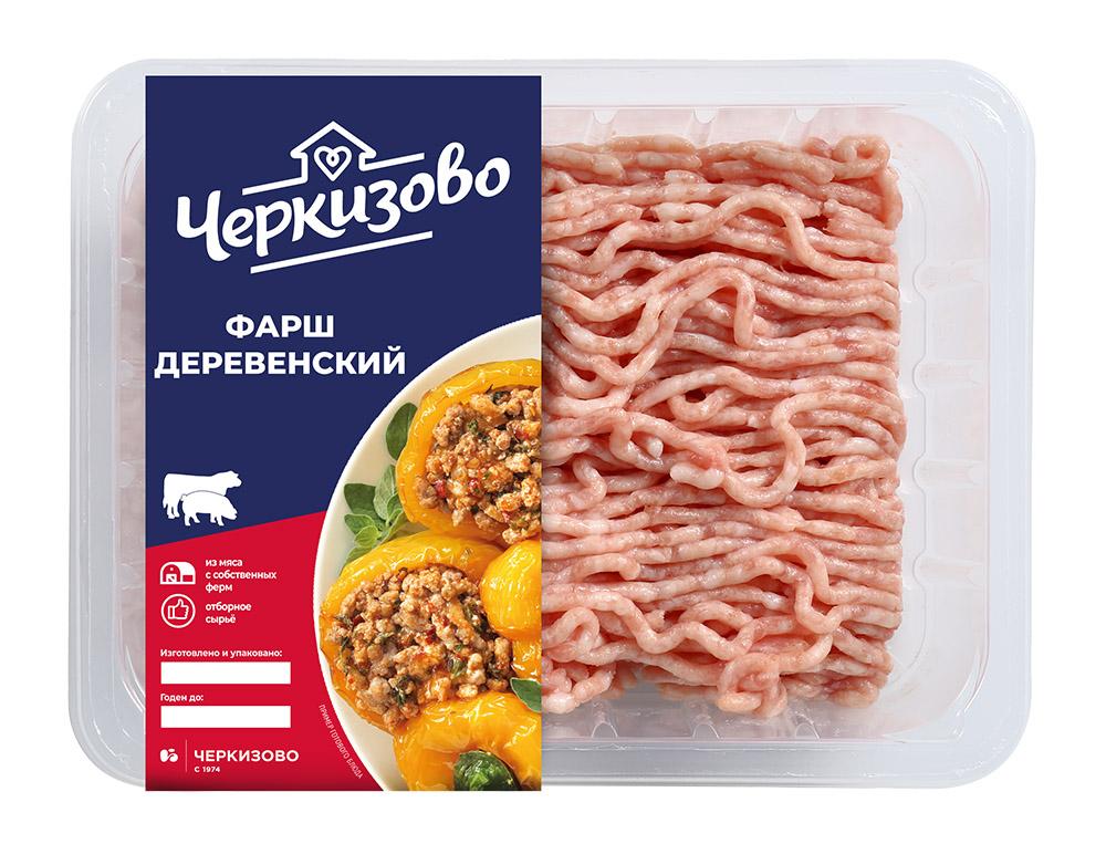 Фарш Черкизово свиной деревенский охлажденный 400 гр., лоток