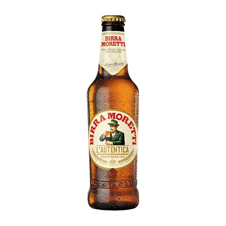 Пиво Birra Moretti светлое фильтрованное пастеризованное 4,6% 330 мл., стекло