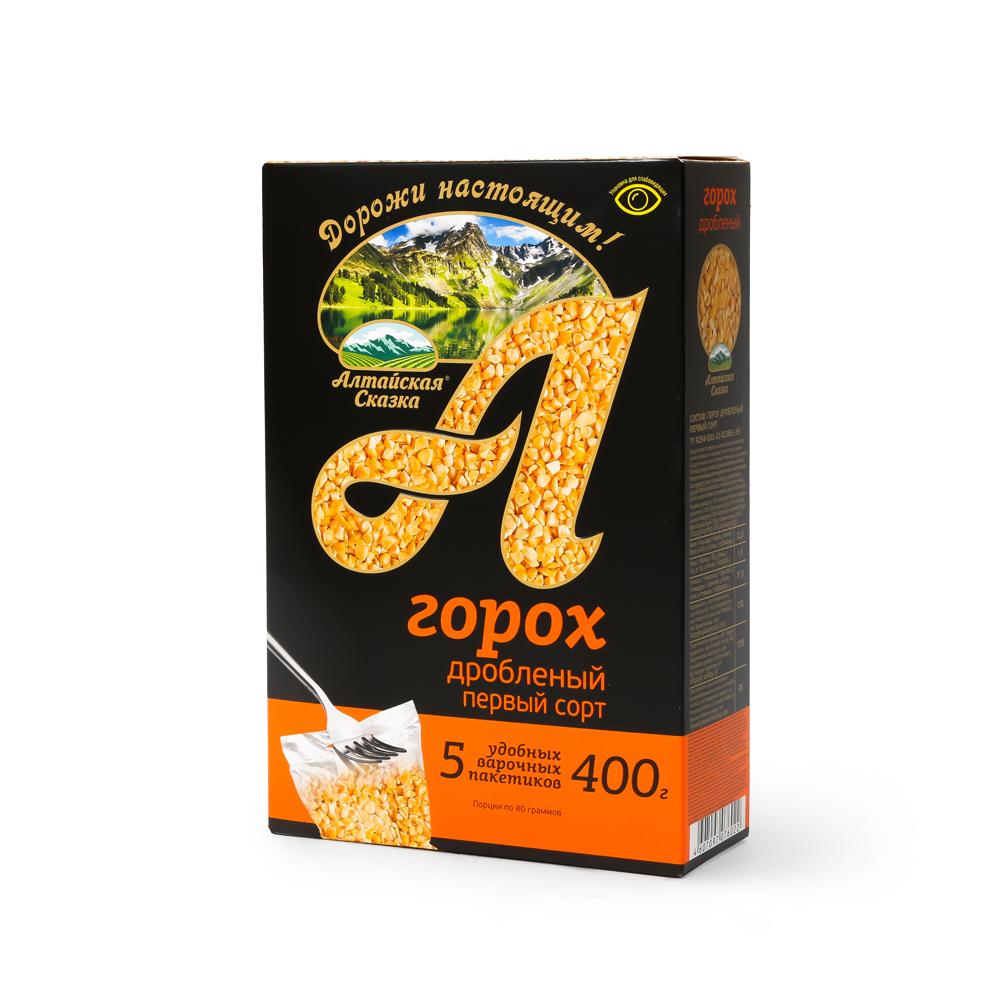 Горох дробленный Алтайская сказка, 450 гр., картонная коробка