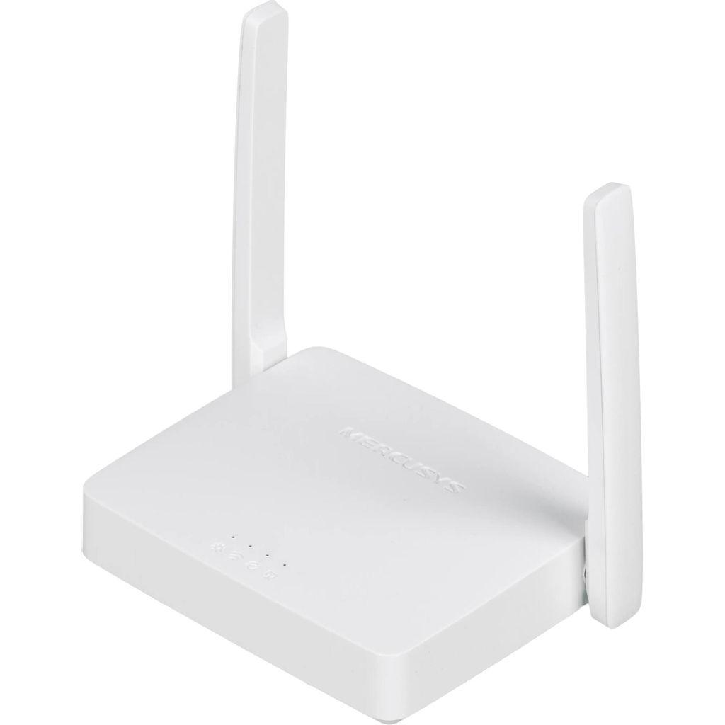 Wi-Fi роутер MERCUSYS MW302R, Wi-Fi 4, N300, 2.4ГГц, 2 LAN, белый