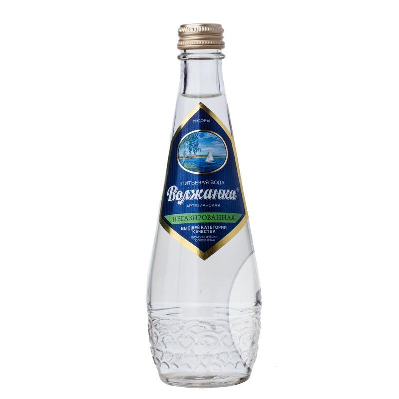 Вода негазированная Волжанка 330 мл., стекло