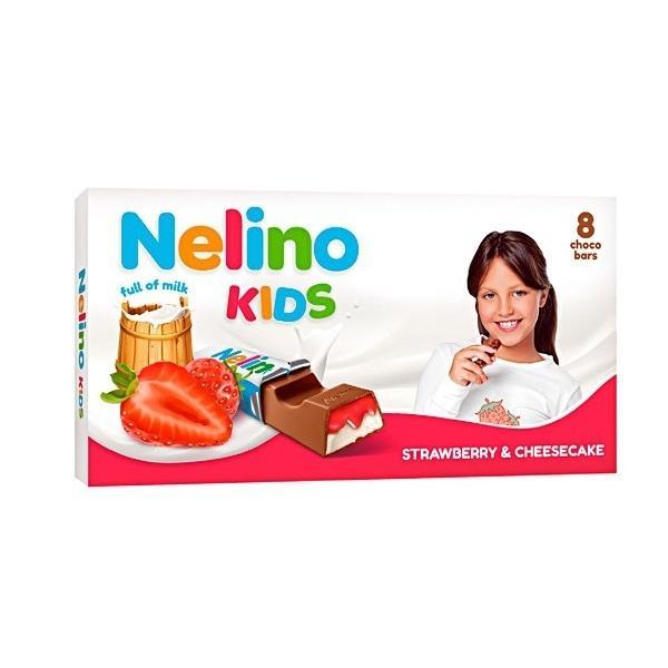 Шоколад Nelino kids чизкейк клубника 100 гр., картон